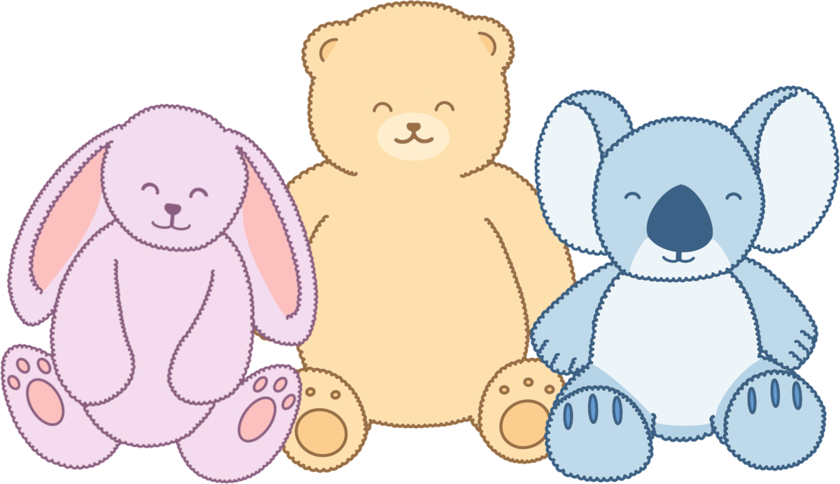 ColorBuddy mascots coloring together